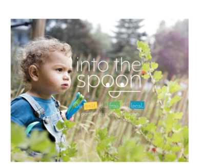 into the spoon