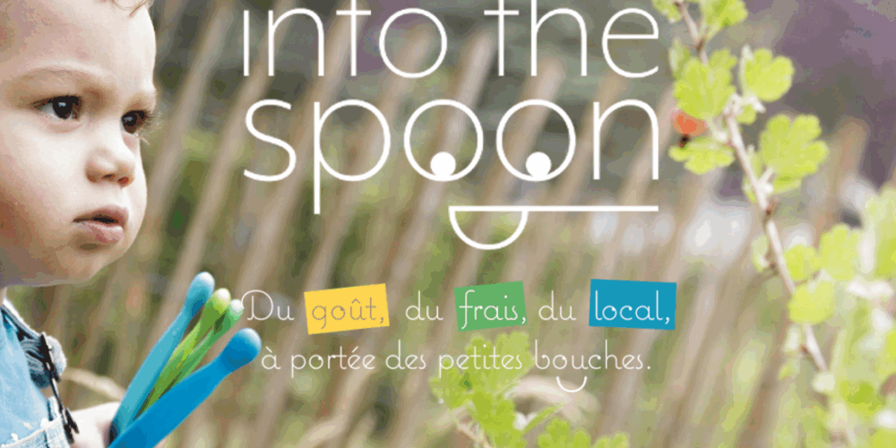 into the spoon